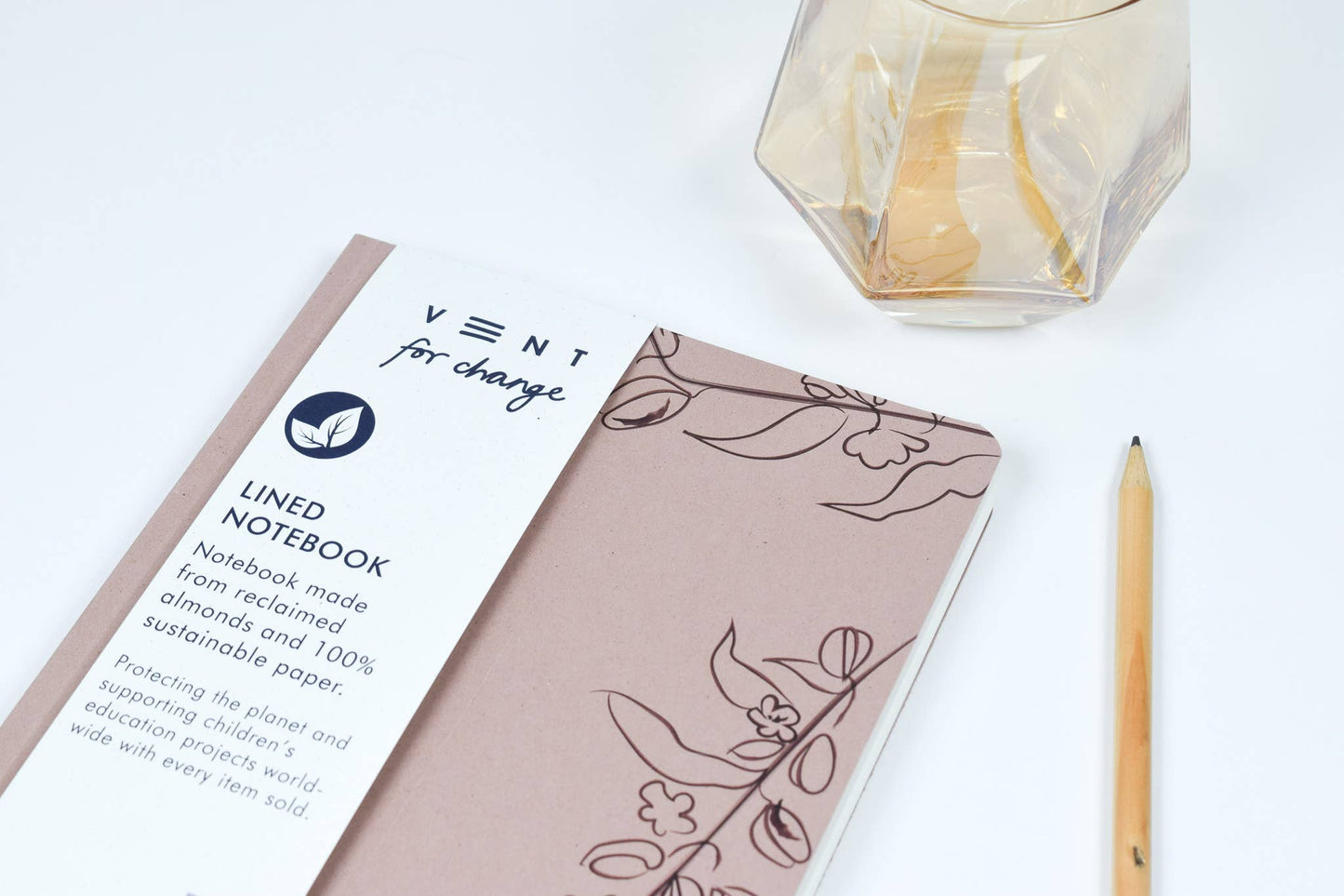 A5 Lined Almond Notebook – A Sustainable Stationery Essential - Out of the Box Gifts