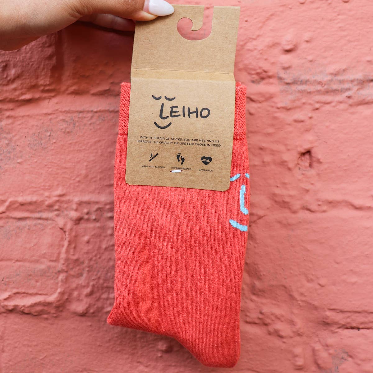 UNISEX Coral Bamboo Socks