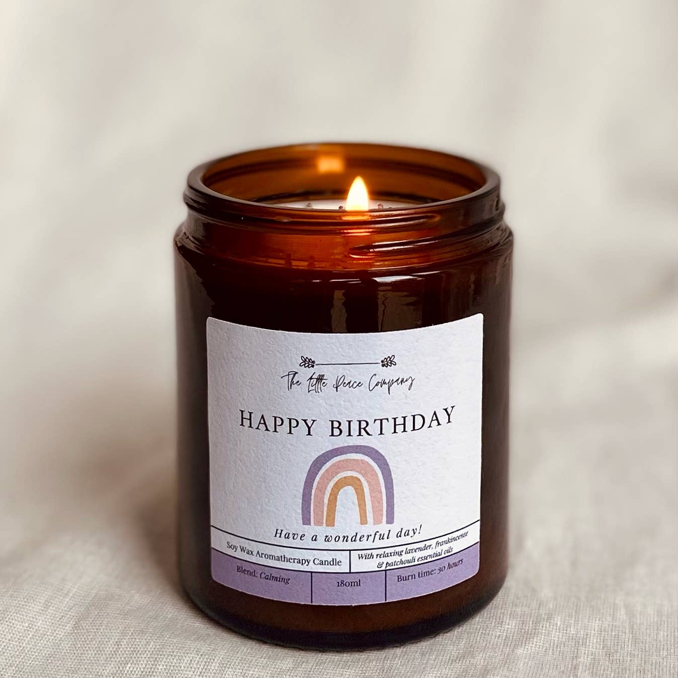 Happy Birthday Candle | Calming Aromatherapy Candle