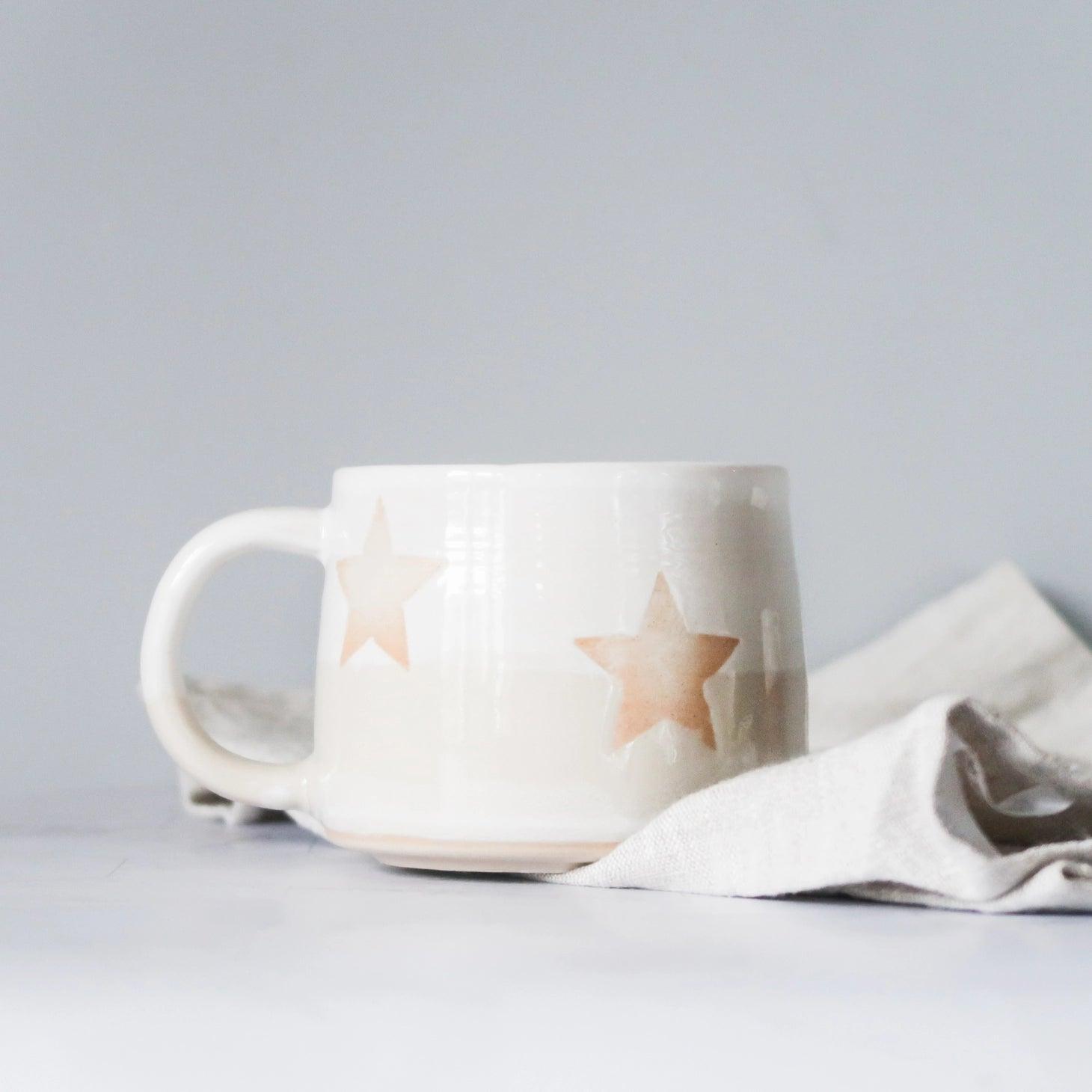 Hand thrown Ceramic Star Mug - Buy at Out of the Box Gifts