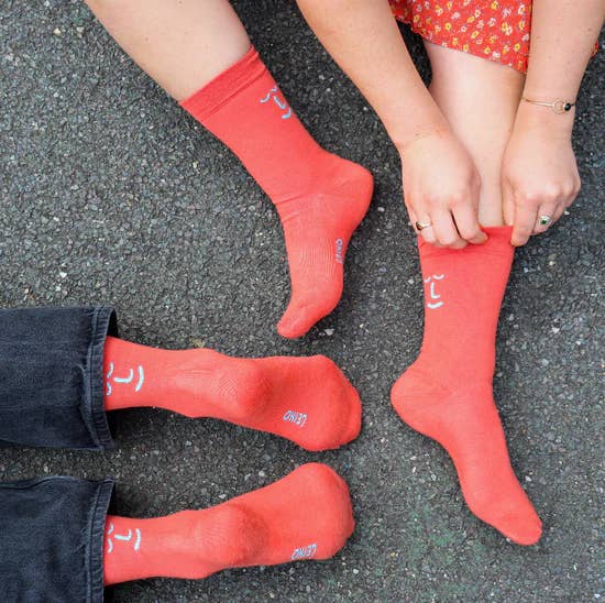 UNISEX Coral Bamboo Socks