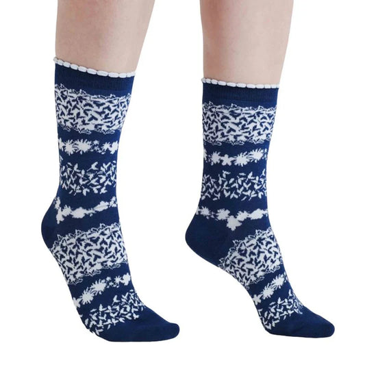 Fraya Cosy Socks Indigo Blue from Out of the Box Gifts